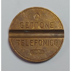 GETTONE TELEFONICO CON SEGNO DI ZECCA CMM NUMERO DI SERIE 7607 RARO